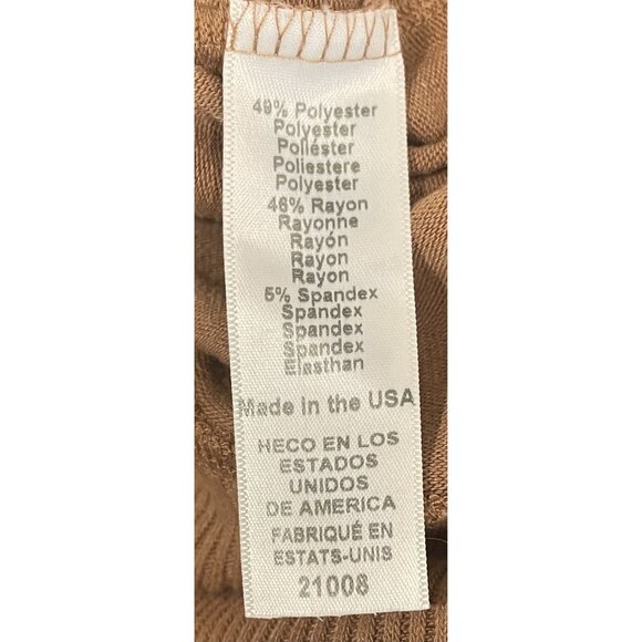 Michael Stars‎ Womens Ribbed Camel Tan Sweater Sz Small  Chic Cozy Timeless - Picture 7 of 8